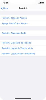 Como restaurar as configurações originais do seu aparelho - Apple iOS 13 Apple iOS 13 - Passo 5