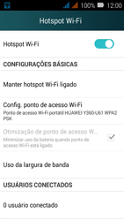 Como usar seu aparelho como um roteador de rede Wi-Fi - Huawei Y3 - Passo 10