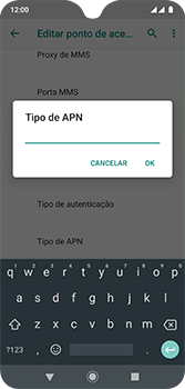 Como configurar a internet do seu aparelho (APN) - Motorola Moto G7 - Passo 14