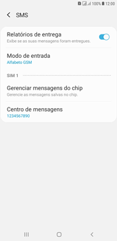 Como configurar o telefone para receber mensagens - Samsung Galaxy J4+ - Passo 10