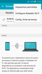 Como usar seu aparelho como um roteador de rede Wi-Fi - Samsung Galaxy J2 Duos - Passo 7