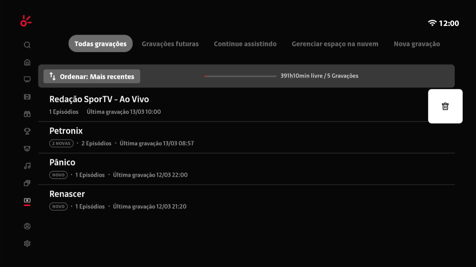 Clarotv+ v4 Interface de TV