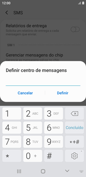 Como configurar o telefone para receber mensagens - Samsung Galaxy A01 Core - Passo 8