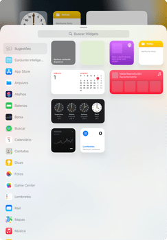 Como adicionar widgets na tela - Apple iPad Air - Passo 3