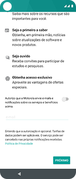 Como configurar pela primeira vez - Motorola One Vision - Passo 19