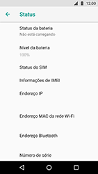 Como encontrar o número de IMEI do seu aparelho - Motorola Moto X4 - Passo 5