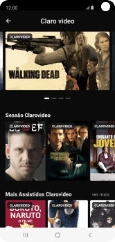 Como assistir ao conteúdo na TV através do Chromecast - Claro tv+ no Celular Claro tv+ no Celular - Passo 5