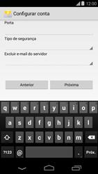 Como configurar seu celular para receber e enviar e-mails - Motorola Moto E (1ª Geração) - Passo 9