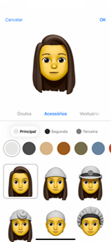 Como criar um Memoji - Apple iOS 16 Apple iOS 16 - Passo 16