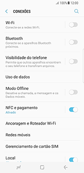 Como se conectar a uma rede Wi-Fi - Samsung Galaxy S8 - Passo 5