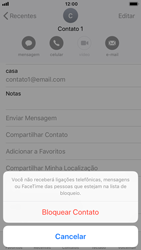 Como bloquear chamadas de um número específico - Apple iPhone 6 - Passo 6