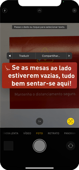 Como traduzir textos com a câmera - Apple iOS 15 Apple iOS 15 - Passo 4