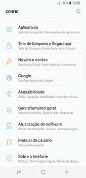 Como restaurar as configurações originais do seu aparelho - Samsung Galaxy S8 - Passo 4
