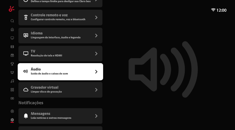 Clarotv+ v5 Interface de TV