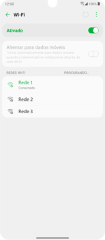 Como se conectar a uma rede Wi-Fi - LG Velvet 5G - Passo 9