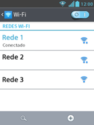 Como se conectar a uma rede Wi-Fi - LG Optimus L3 II - Passo 9