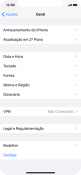 Como restaurar as configurações originais do seu aparelho - Apple iOS 13 Apple iOS 13 - Passo 4