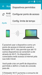 Como usar seu aparelho como um roteador de rede Wi-Fi - Samsung Galaxy A5 - Passo 7