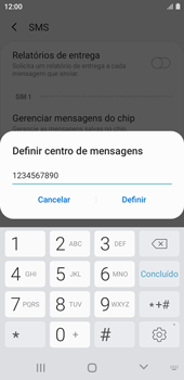 Como configurar o telefone para receber mensagens - Samsung Galaxy A01 Core - Passo 9