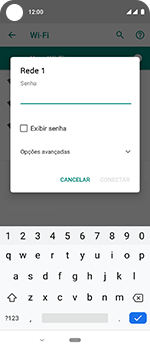 Como se conectar a uma rede Wi-Fi - Motorola One Vision - Passo 8