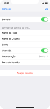 Como configurar seu celular para receber e enviar e-mails - Apple iOS 12 Apple iOS 12 - Passo 18