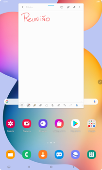 Como escrever com a S Pen - Samsung Galaxy Tab S6 Lite - Passo 5