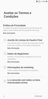 Como configurar pela primeira vez - Samsung Galaxy J4+ - Passo 7