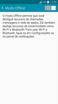 Como ativar e desativar o modo avião no seu aparelho - Samsung Galaxy Note - Passo 5