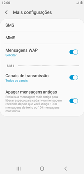 Como configurar o telefone para receber mensagens - Samsung Galaxy A01 Core - Passo 6