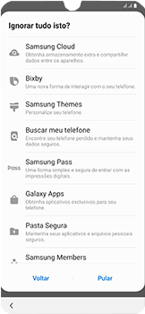 Como configurar pela primeira vez - Samsung Galaxy A50 - Passo 18