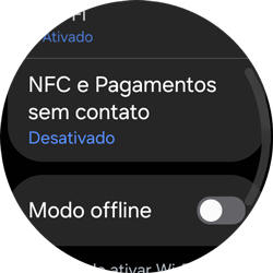 Como ativar a função NFC no Galaxy Watch - Samsung Galaxy Watch Ultra (2024) - Passo 4