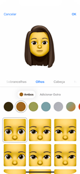 Como criar um Memoji - Apple iOS 16 Apple iOS 16 - Passo 9