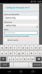 Como usar seu aparelho como um roteador de rede Wi-Fi - Sony Xperia E4G - Passo 9