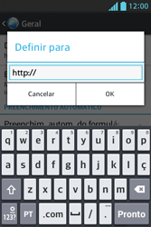 Como configurar a internet do seu aparelho (APN) - LG Optimus L5 - Passo 25