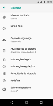 Como restaurar as configurações originais do seu aparelho - Motorola Moto E5 - Passo 5