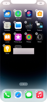 Como excluir uma página inicial - Apple iOS 16 Apple iOS 16 - Passo 3