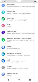 Como restaurar as configurações originais do seu aparelho - Motorola Moto E6i - Passo 4