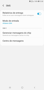 Como configurar o telefone para receber mensagens - Samsung Galaxy J4+ - Passo 7