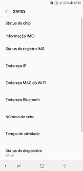Como encontrar o número de IMEI do seu aparelho - Samsung Galaxy J6 - Passo 5