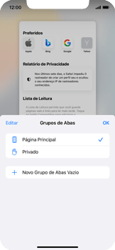 Como agrupar abas no Safari - Apple iOS 15 Apple iOS 15 - Passo 4