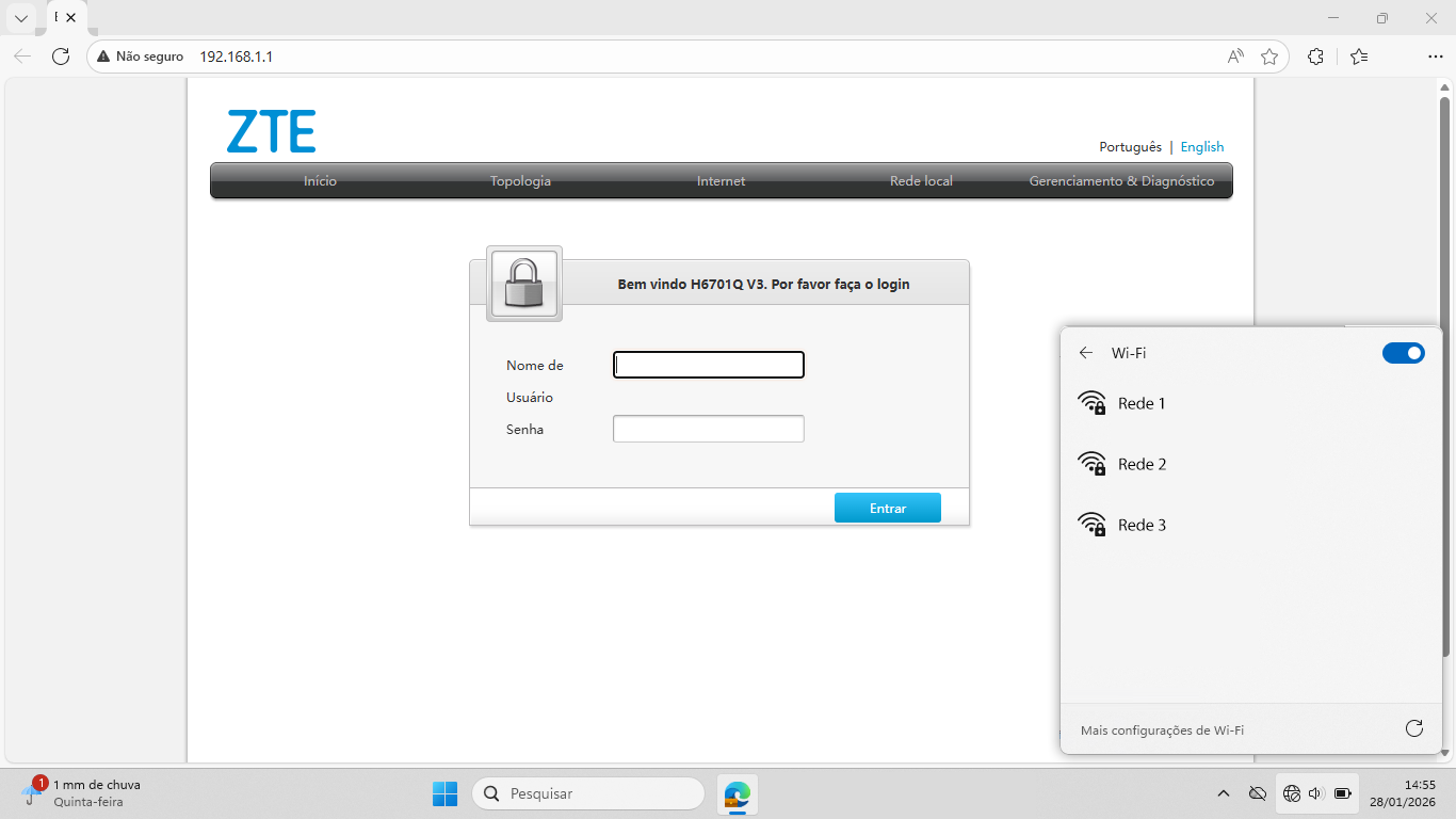 Como configurar o nome (SSID) e a senha da rede Wi-Fi Mesh pelo computador - ZTE H6701Q - Passo 15