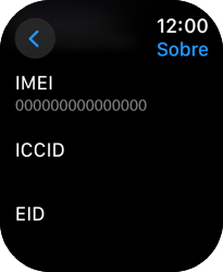 Como encontrar o número de IMEI do seu aparelho - Apple Watch Series 9 - Passo 5