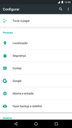 Como restaurar as configurações originais do seu aparelho - LG Google Nexus 5X - Passo 4