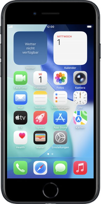 Interaktive iPhone SE (2022) Setup-Anleitungen | Sunrise CH