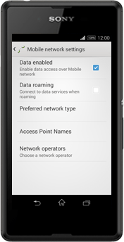 sonymobile com internet settings