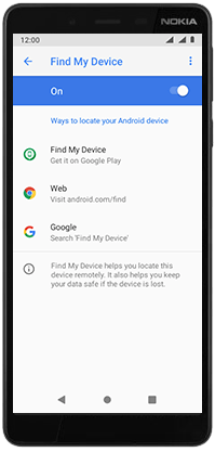 find my device nokia