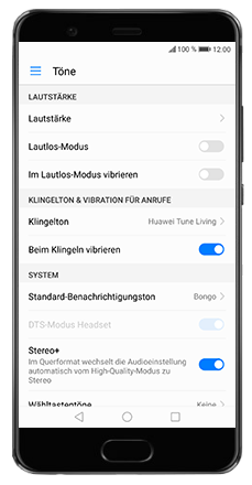 Lautstärke anpassen | P10 Plus